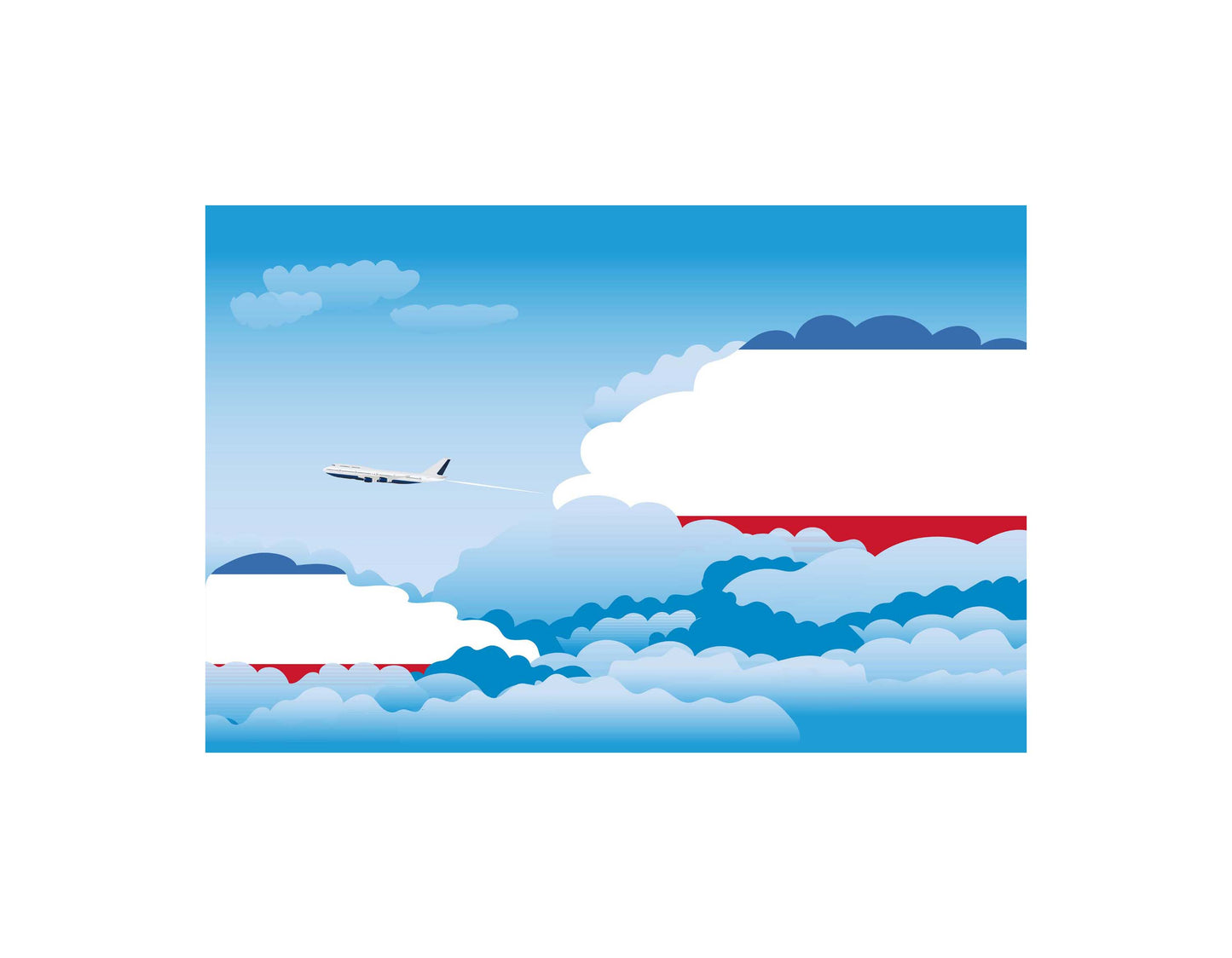 Crimea Day Clouds Canvas Print Framed