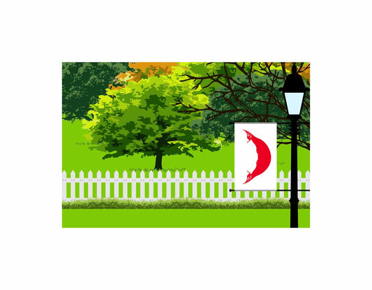 Easter Island  Rapa Nui Trees Street Lamp Canvas Print Framed