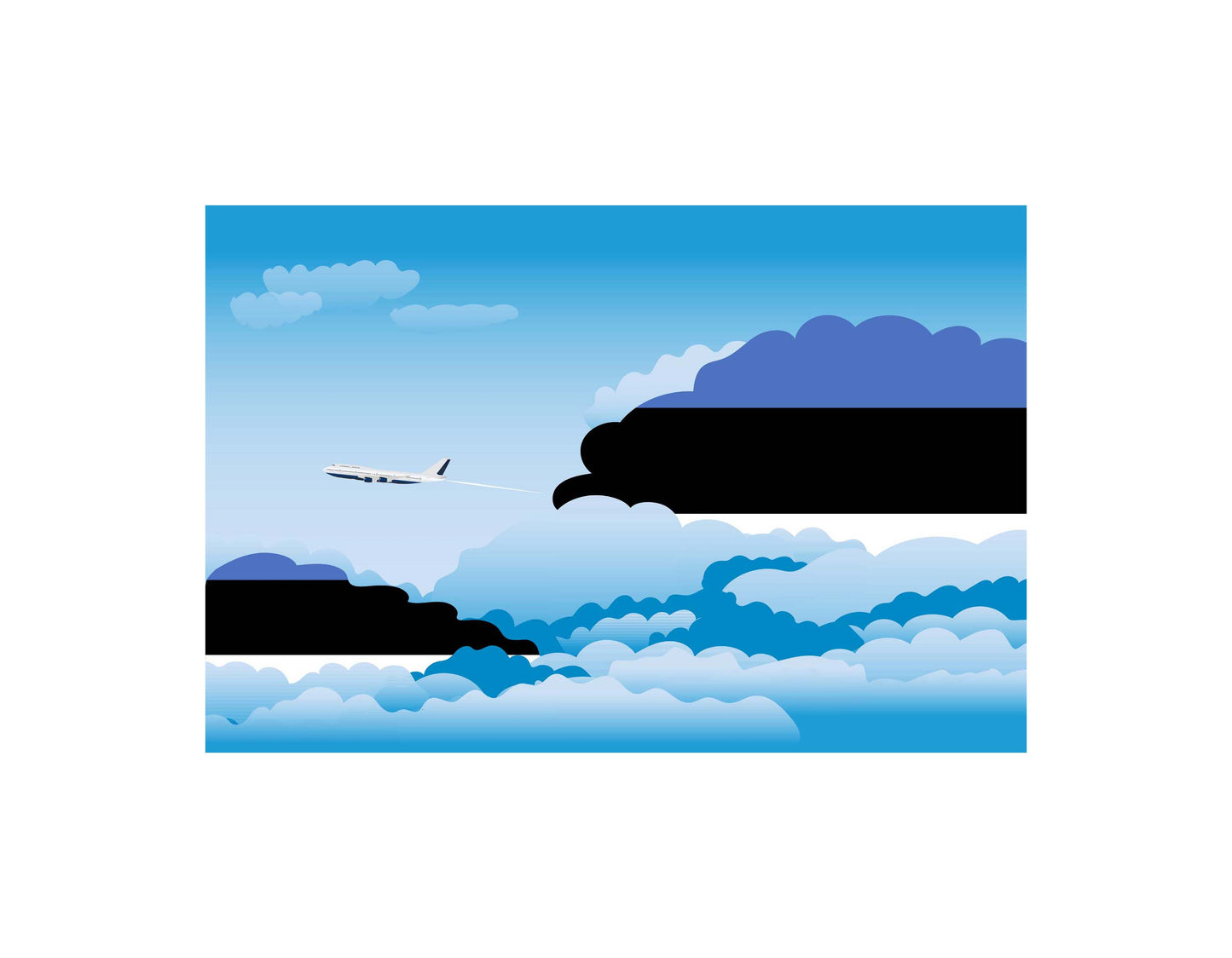 Estonia Day Clouds Canvas Print Framed