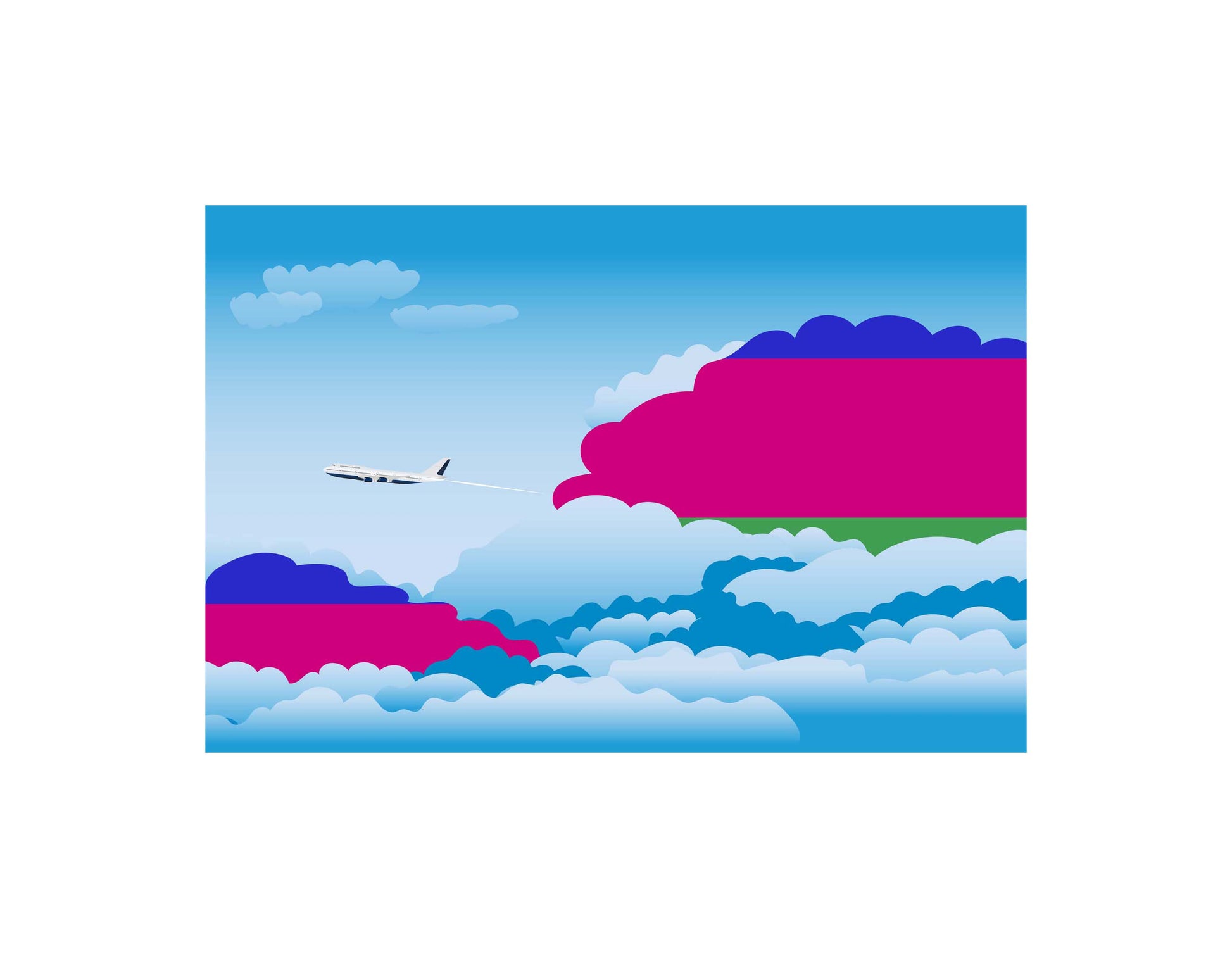 Kuban Peoples Republic Day Clouds Canvas Print Framed