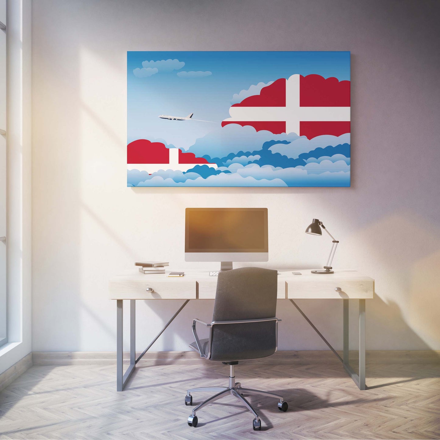 Sovereign Military Order of Malta Day Clouds Canvas Print Framed