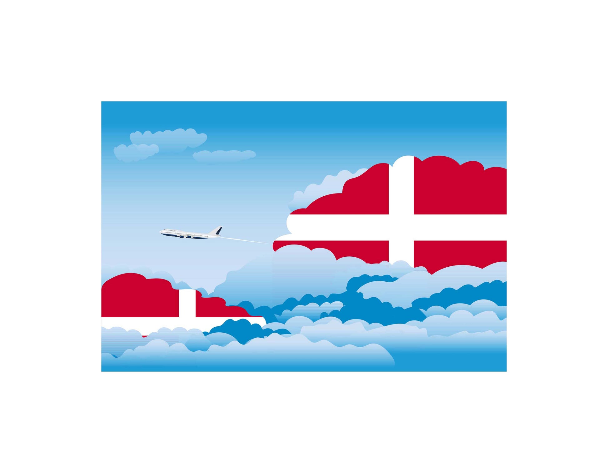 Sovereign Military Order of Malta Day Clouds Canvas Print Framed